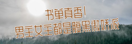 書單真香！男主女主都是腹黑傲嬌派